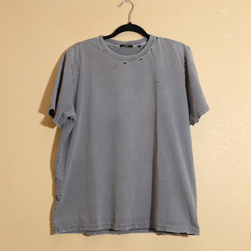 Neuw Organic Cotton Distressed Brand Tee (L)